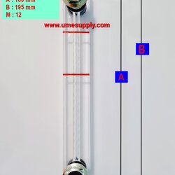 เกจวัดระดับน้ำมัน ( LEVEL GAUGE ) Model : G-160 (M12) (Screw AirCompressor)