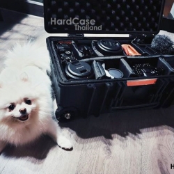 กระเป๋ากล้อง Hardcase ล้อลาก HARZ รุ่น HC-512 สีดำ ไส้ตีนตุ๊กแก Divider