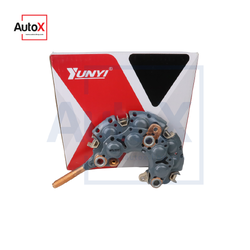 แผงไดโอด ไดตะกร้อฝาเหล็ก หลักใหญ่8มิล#12 มีกราวด์ OD103mm คุณภาพดีเกรดOEM ยี่ห้อYUNYI (ใหม่)