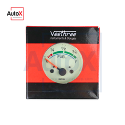 เกจวัดระดับน้ำมัน 24V หน้าปัดขาว ยี่ห้อVeethree