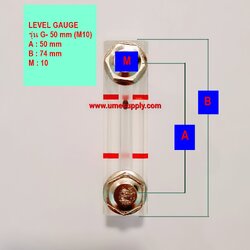 เกจวัดระดับน้ำมัน ( LEVEL GAUGE ) Model : G-50 ( M10 ) (Screw AirCompressor)