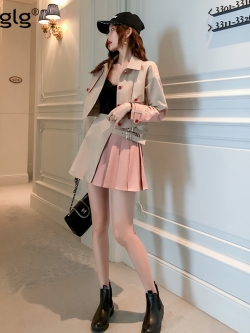 Palglg : พรีออเดอร์ เสื้อแจ็คเก็ตแฟชั่นแบบสวยเก๋แขนยาว งานแบรนด์ By Palglg