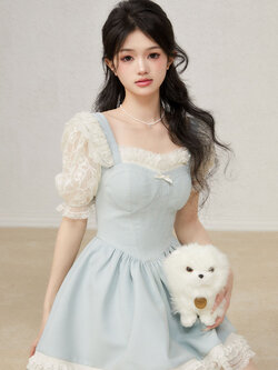 Acaine : พรีออเดอร์ เดรสแฟชั่นสไตล์หวาน มีให้เลือก 2แบบ / 2สี แบรนด์แท้