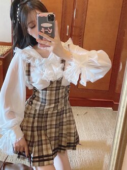 Summer Joy : พรีออเดอร์ เสื้อเชิ้ตแฟชั่นสีขาวแขนยาวปกกะลาสี แบบบางไม่ร้อน งานแบรนด์