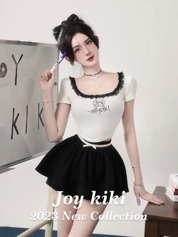 JOYKIKI : พรีออเดอร์ เสื้อยืดแฟชั่นเข้ารูป งานป้ายแบรนด์