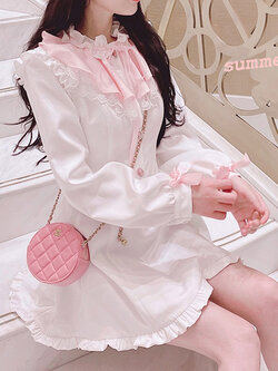 Summer Joy : พรีออเดอร์ เดรสแฟชั่นติดกระดุมด้านหน้า ด้านหลังมีสายริบบิ้นผูกเข้ารูป มีให้เลือก 2สี แบรนด์แท้