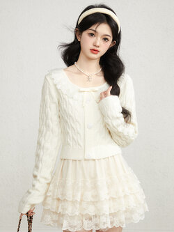 Acaine : พรีออเดอร์ กระโปรงลูกไม้แต่งระบาย แบรนด์แท้