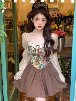 Acaine : พรีออเดอร์ เดรสแฟชั่นสไตล์หวานปักลายตามแบบ แบรนด์แท้