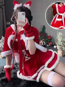 พรีออเดอร์ : เสื้อคลุมซานตี้ เสื้อคลุมคริสต์มาส เสื้อคลุมหูกระต่าย ( เฉพาะเสื้อคลุม )