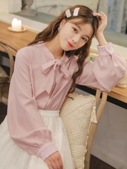 SNBL Girl : เสื้อเชิ๊ตฤดูหนาวแขนยาวสไตล์ญี่ปุ่นน่ารักๆ มีให้เลือก 2 สี แบรนด์แท้