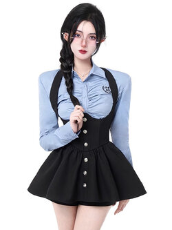 JOYKIKI : พรีออเดอร์ กระโปรงเอี๊ยมแฟชั่น + กางเกงขาสั้น งานป้ายแบรนด์