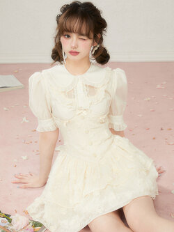 Acaine : พรีออเดอร์ เสื้อเชิ้ตแฟชั่นสไตล์น่ารัก ติดกระดุมหน้า แขนสั้น แบรนด์แท้