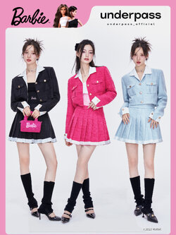Underpass : พรีออเดอร์ คอลเลคชั่นลิมิเต็ด underpassXbarbie เสื้อเบลเซอร์ และ กระโปรงจีบรอบ (ราคาแยกชิ้น) แบรนด์แท้