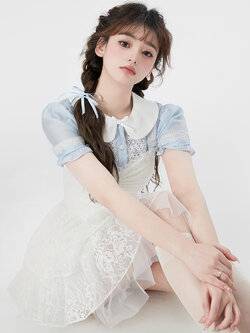 Acaine : พรีออเดอร์ เสื้อเชิ้ตสไตล์วินเทจ หวานน่ารัก แบรนด์แท้