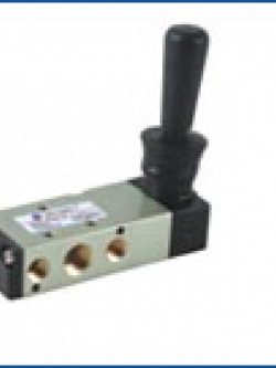 วาล์วมือโยก 5/3 กลางปิด PT1/4"