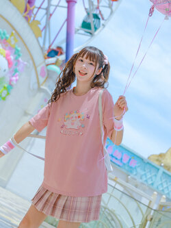 SNBL Girl : พรีออเดอร์ เสื้อยืดทรงหลวม พิมพ์ลายน่ารักๆ ตามแบบ แบรนด์แท้