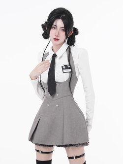 JOYKIKI : พรีออเดอร์ เสื้อเชิ้ตแขนยาว และ กระโปรงเอี๊ยม+กางเกงขาสั้น งานป้ายแบรนด์