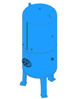 ถังพักลม Air Tank ขนาด 3000 ลิตร