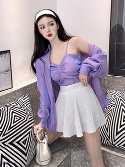 พรีออเดอร์ : เสื้อเชิ้ตแขนยาวแฟชั่นสะท้อนแสงประกายมุก มี 4สี (สินค้าไม่รวมเสื้อด้านในค่ะ)