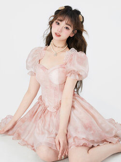 Acaine : พรีออเดอร์ เดรสเจ้าหญิงแฟชั่นทรงหางปลา หน้าสั้นหลังยาว แบรนด์แท้