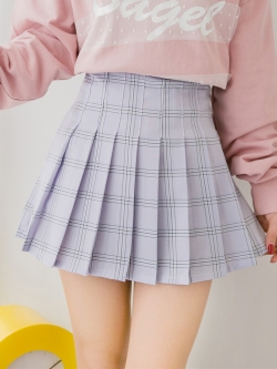 พรีออเดอร์ : กระโปรงแฟชั่นจีบรอบ กระโปรงเทนนิสลายสก็อต (มีให้เลือก 3 สี)