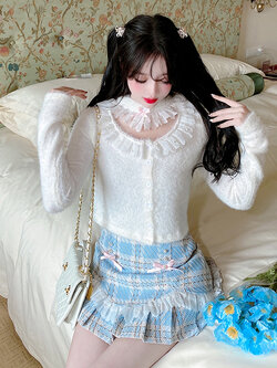 Summer Joy : พรีออเดอร์ เสื้อฤดูหนาวแขนยาวน่ารักๆ (สินค้าไม่รวมปลอกขนแขน) มีให้เลือก 2สี แบรนด์แท้