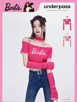 Underpass : พรีออเดอร์ คอลเลคชั่นลิมิเต็ด underpassXbarbie เสื้อแฟชั่นเปิดไหล่ มีให้เลือก 2สี แบรนด์แท้