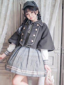 Preorder : ชุดเซ็ท 2 ชิ้น เดรสแฟชั่นแขนยาวสไตล์นักเรียนญี่ปุ่น มีเนคไท + เสื้อคลุม มีให้เลือก 2 สีค่ะ