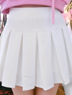 พรีออเดอร์ : กระโปรงแฟชั่นสไตล์ญี่ปุ่นน่ารักๆ จีบรอบ มีให้เลือก 2 สี