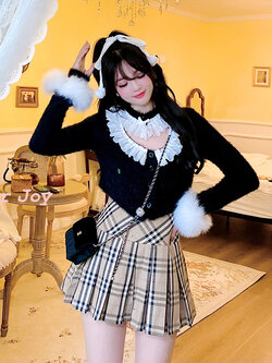 Summer Joy : พรีออเดอร์ กระโปรงแฟชั่นน่ารักๆ ลายสก็อต แบรนด์แท้