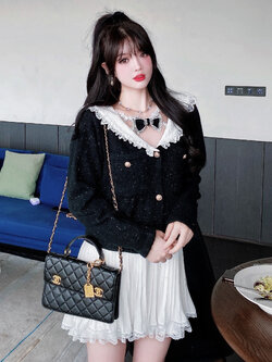 Summer Joy : พรีออเดอร์ เสื้อสูทคาร์ดิแกนแต่งปกกะลาสี มีให้เลือก 4สี แบรนด์แท้