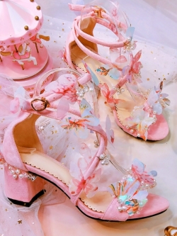 พรีออเดอร์ : รองเท้าแฟชั่นสไตล์หวานน่ารักๆ ดีเทลตามแบบ สูง 5 ซม. แบรนด์แท้ jana & leeli / Gana Lily