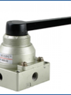 วาล์วมือโยก 4/3 กลางปิด PT1/4"