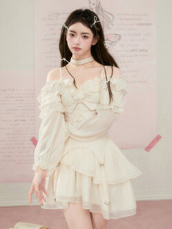 Acaine : พรีออเดอร์ เดรสแฟชั่นสไตล์ฝรั่งเศส (ผ้าคาดเอวราคาแยกชิ้น) แบรนด์แท้