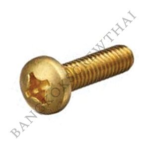 สกรูมิลสี่แฉกทองเหลือง JP JF