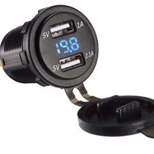 USBชาร์จและวัดโวลท์