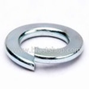 แหวนสปริง หนา #2 (ชุบขาว)