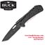 มีดพับ Buck 831BKS1 Marksman Flipper 3.5" Black Cerakote Tanto Blade, Black Aluminum Handles - 12343