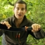มีดเดินป่า มีดใบตาย Gerber 31-002289 Bear Grylls Parang Machete 13.5" Carbon Steel Blade, Rubber Handles
