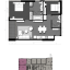 ขายคอนโด The Lofts Asoke (เดอะ ลอฟท์ อโศก) 2 ห้องนอน 2 ห้องน้ำ ขนาด 87 ตรม ชั้น 21 ทิศตะวันตก ยูนิต LA21-01