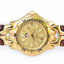 Tag Heuer ก้างปลา King Size Quartz เรือนทอง หน้าทรายทอง สายหนัง