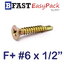 สกรูปลายสว่าน F+ #6 x 1/2" (ุ60 ตัว/ถุง)