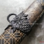 ดาบซามูไร ลายเสือ ขนาดกลาง ใบมีดเป็นเหล็กลาย (ใบมีดดามัสกัส)