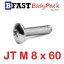 สกรูสแตนเลส SUS JT M8 x 60 (1 ตัว/ถุง)