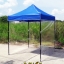 เต็นท์พับได้ สีน้ำเงิน ขนาด 2m x 2m พร้อมพลาสติกใส 3 ด้าน