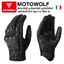 MOTOWOLF MDL0302 - ถุงมือบิ๊กไบค์ ถุงมือหนังแท้ ถุงมือขับมอเตอร์ไซค์ มีรูระบาย ใส่สบาย