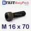 สกรูหัวจมดำ M 16 x 70 *เกลียวครึ่ง*