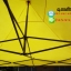 เต็นท์พับได้ สีเหลือง ขนาด 3m x 3m