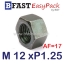 หัวน็อตมิลดำ M12 x P1.25 ขอบ 17 mm. หนา 10 mm. (10 ตัว/ถุง)
