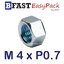 หัวน็อตมิลขาว M4 x P0.7 ขอบ 7 mm. หนา 3.1 mm. (40 ตัว/ถุง)